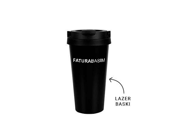 Kulplu Çelik Termos Mug
