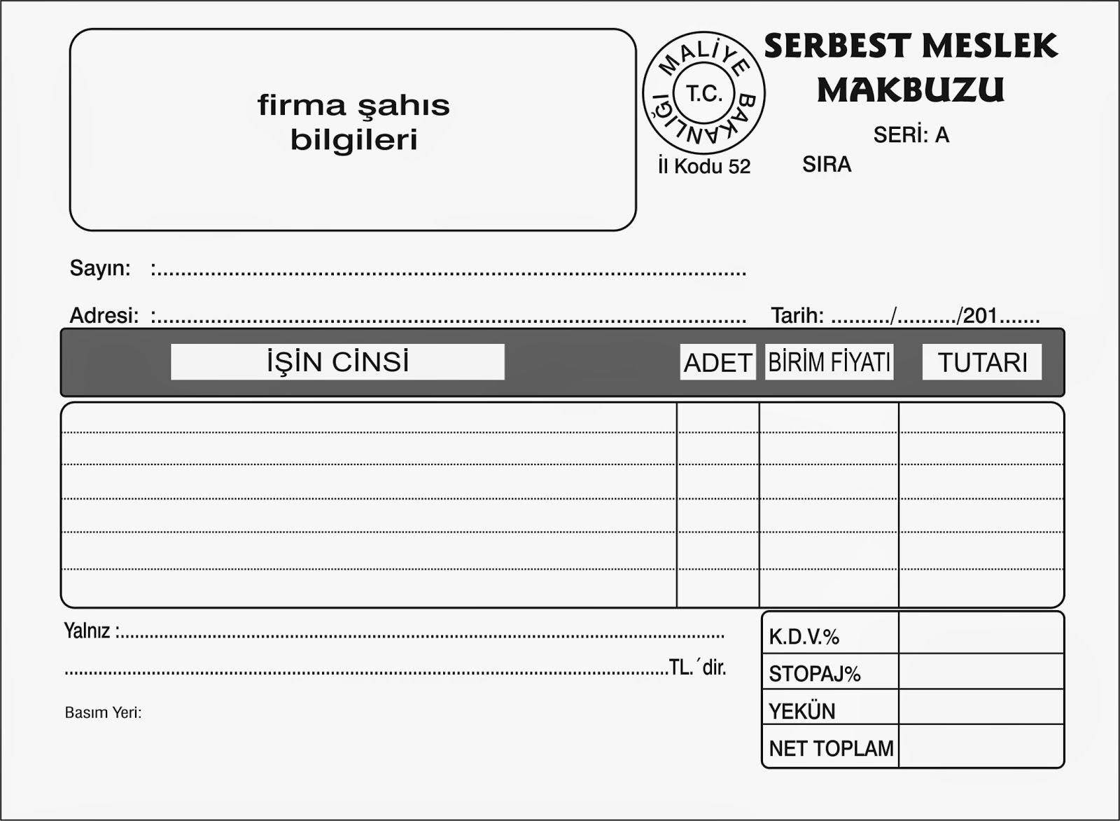 Serbest Meslek Makbuzu